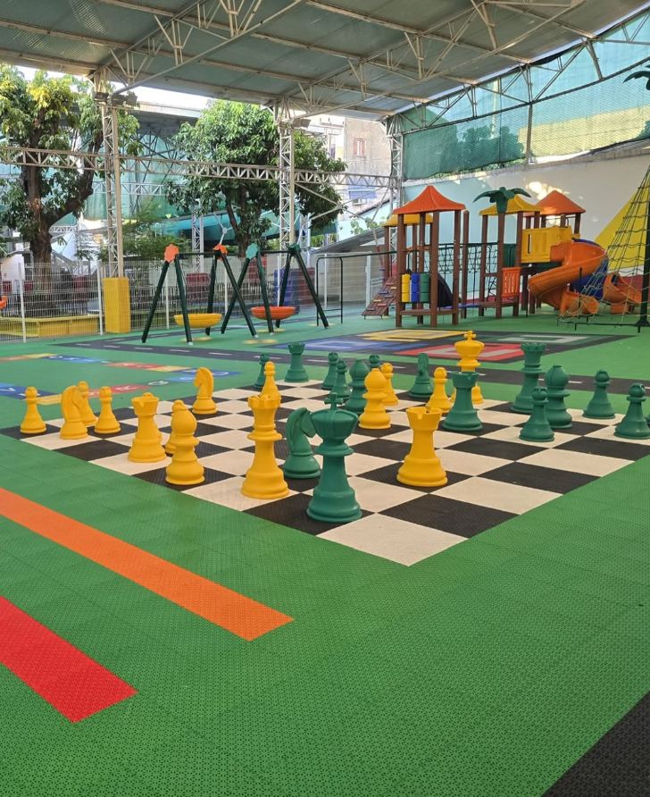 Espaço recreativo coberto